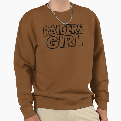 Raiders Bold Statement Typography Sweatshirt - Unique Graphic Men Women - T-Shirt, Sweatshirt, Hoodie