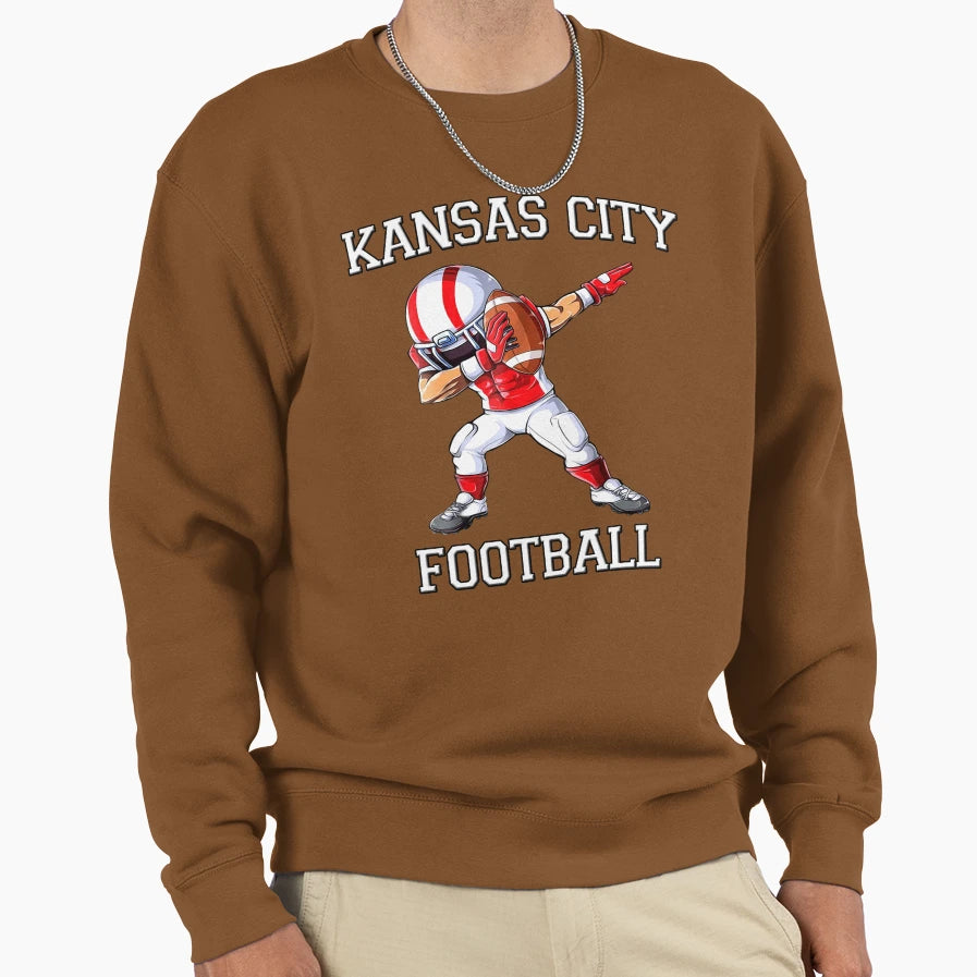 Kansas City Football Sweatshirt - Aesthetic Graphic for Adults - T-Shirt, Sweatshirt, Hoodie