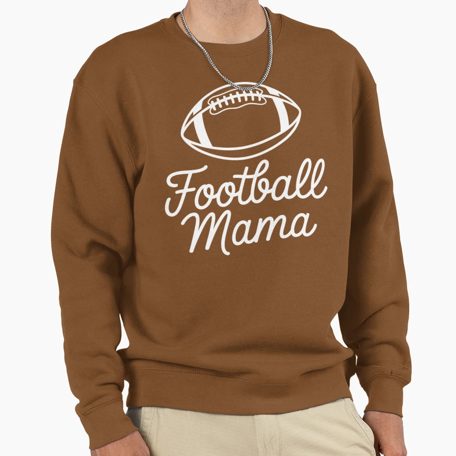 Football Mama Sweatshirt - Unique Graphic for Adults - T-Shirt, Sweatshirt, Hoodie