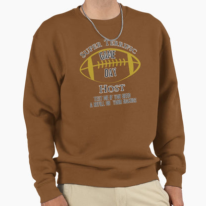 Game Day Host Football Game Sweatshirt - Casual Everyday Wear Unisex - T-Shirt, Sweatshirt, Hoodie