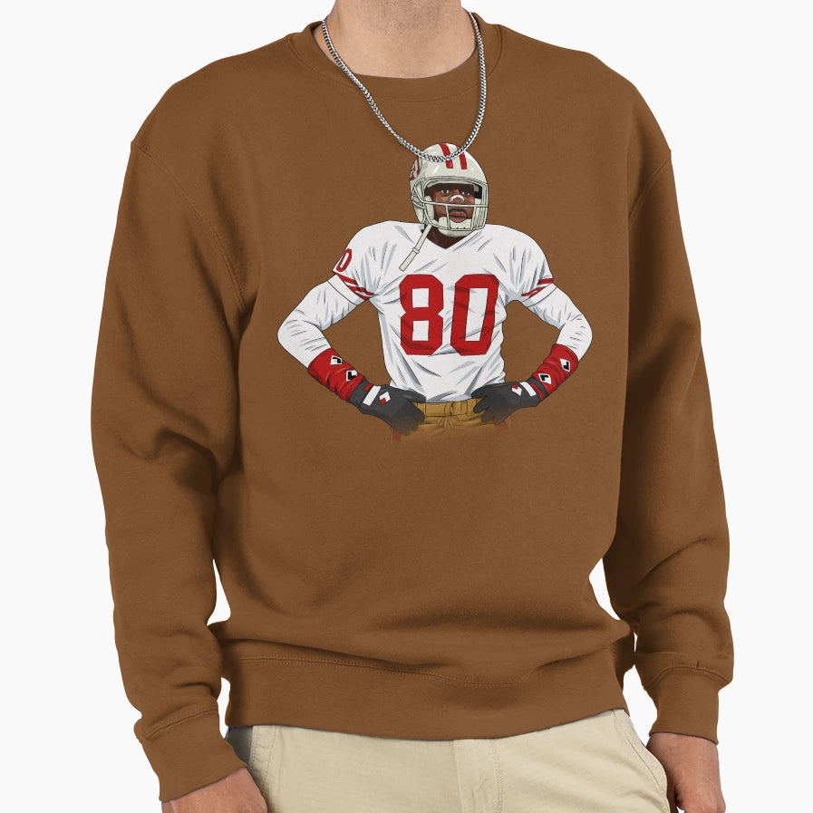 Jerry Rice Sweatshirt - Novelty Apparel Unisex - T-Shirt, Sweatshirt, Hoodie