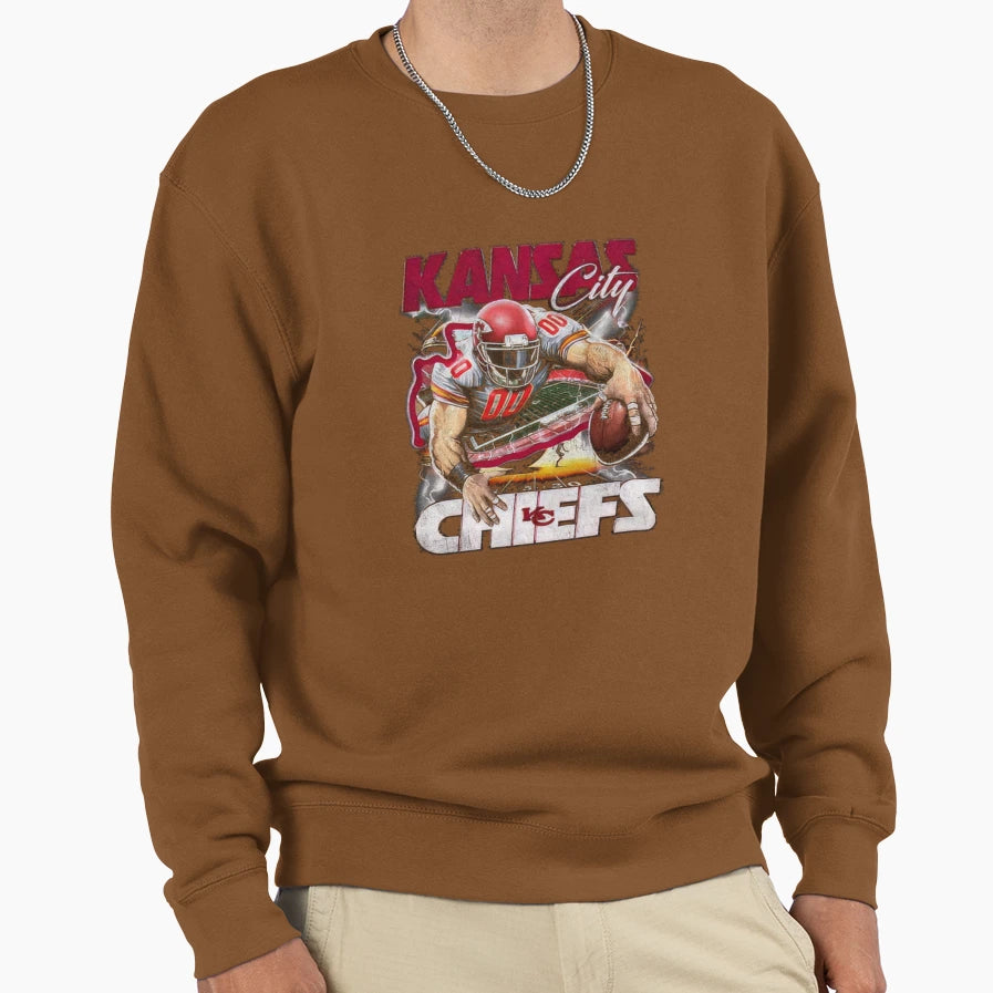 Kansas City Football Icon Sweatshirt - Streetwear Style Unisex - T-Shirt, Sweatshirt, Hoodie