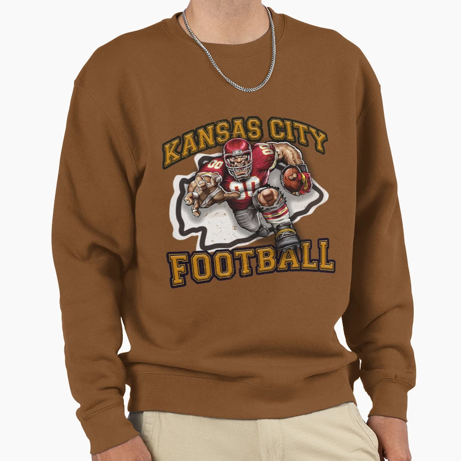 Kansas City Football Sweatshirt - Minimalist Print Unisex - T-Shirt, Sweatshirt, Hoodie