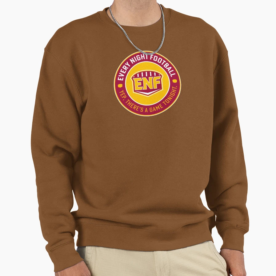 Every Night Football Circular Sweatshirt - Minimalist Print for Adults - T-Shirt, Sweatshirt, Hoodie