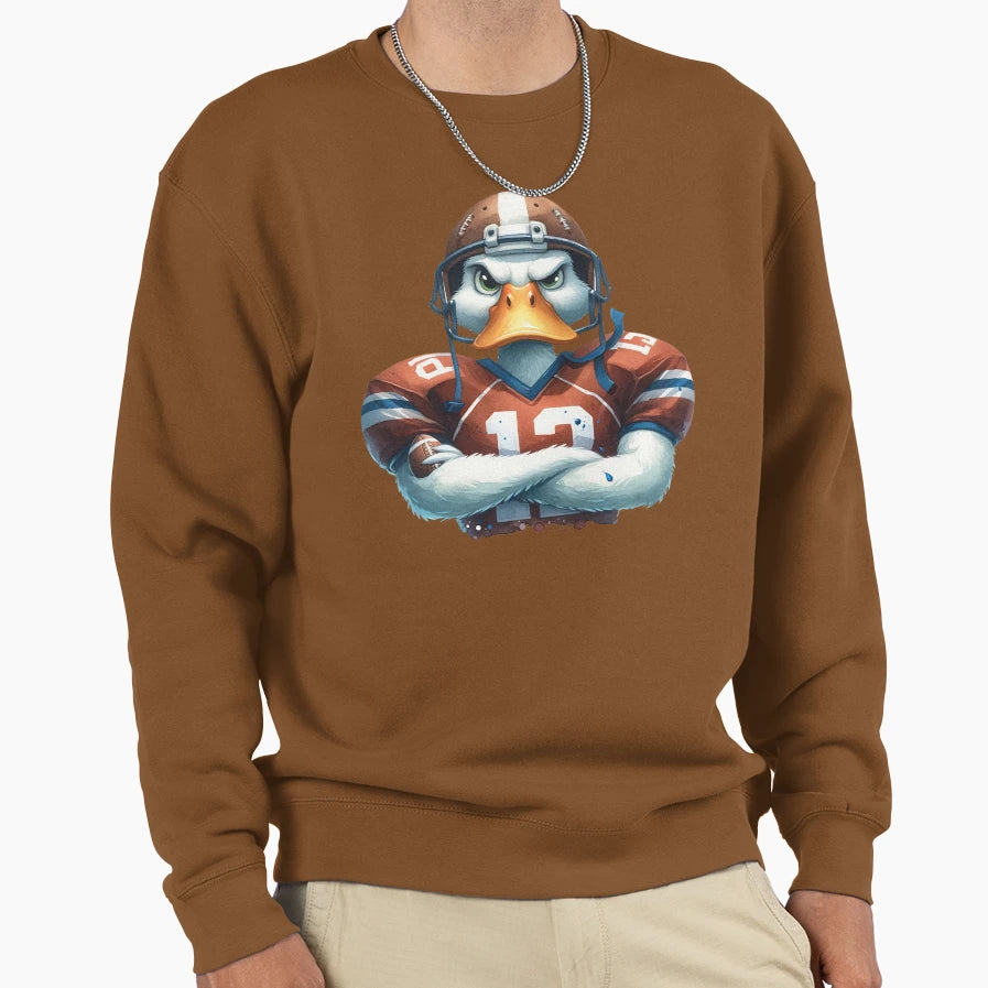 Duck Amarican Football Sweatshirt - Fun Novelty Design Men Women - T-Shirt, Sweatshirt, Hoodie