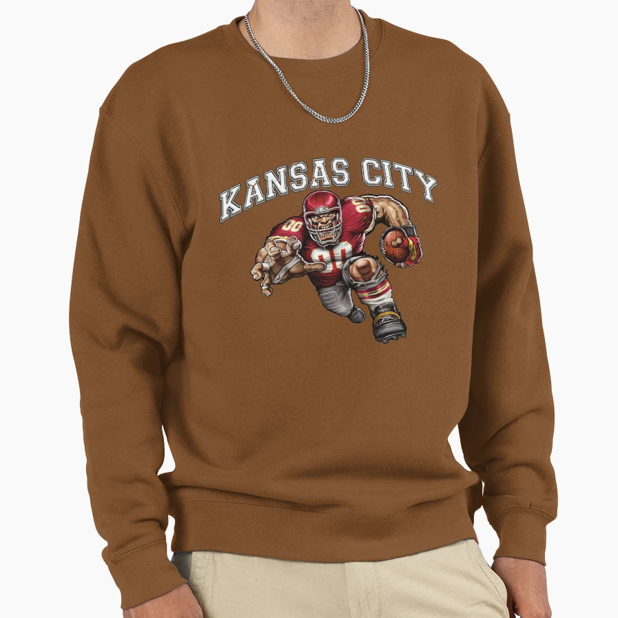 Kansas City Football Sweatshirt - Aesthetic Graphic for Adults - T-Shirt, Sweatshirt, Hoodie