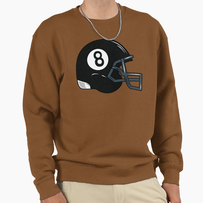 8 Ball Snooker American Football Sweatshirt - Aesthetic Graphic for Adults - T-Shirt, Sweatshirt, Hoodie