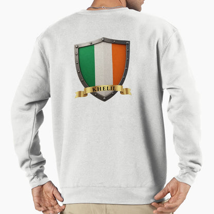 Khelil Irish Heritage Crest Shield Sweatshirt - Minimalist Print Unisex - T-Shirt, Sweatshirt, Hoodie