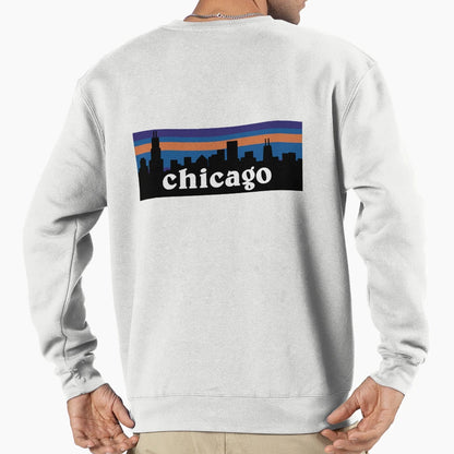 Chicago Skyline Sweatshirt - Custom Art Print for Adults - T-Shirt, Sweatshirt, Hoodie