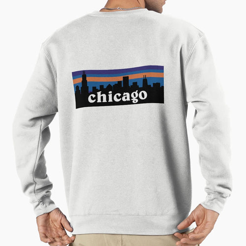 Chicago Skyline Sweatshirt - Custom Art Print for Adults - T-Shirt, Sweatshirt, Hoodie