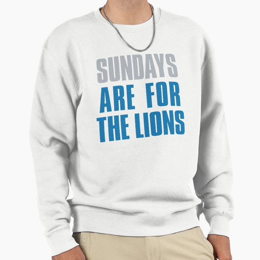 Sundays Are Lions Detroit Football Sweatshirt - Minimalist Print Unisex - T-Shirt, Sweatshirt, Hoodie