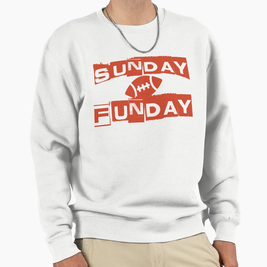 Sunday Funday Football 2024 Sweatshirt - Aesthetic Graphic Men Women - T-Shirt, Sweatshirt, Hoodie