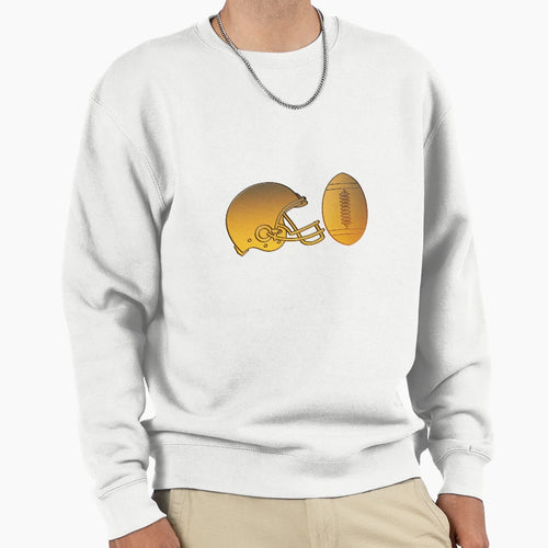 American Football Helmet Ball Sweatshirt - Fun Novelty Design Men Women - T-Shirt, Sweatshirt, Hoodie