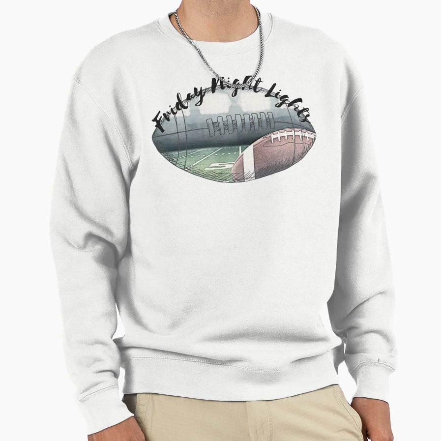 Football Friday Night Lights Sweatshirt - Casual Everyday Wear for Adults - T-Shirt, Sweatshirt, Hoodie