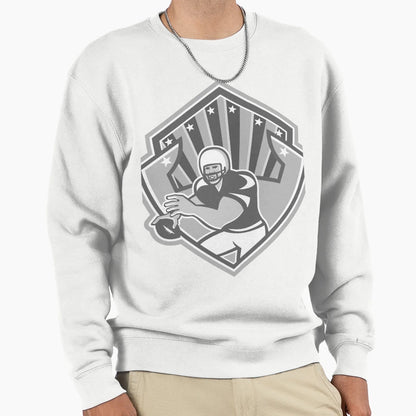 American Football Player Shield Sweatshirt - Trendy Graphic Unisex - T-Shirt, Sweatshirt, Hoodie