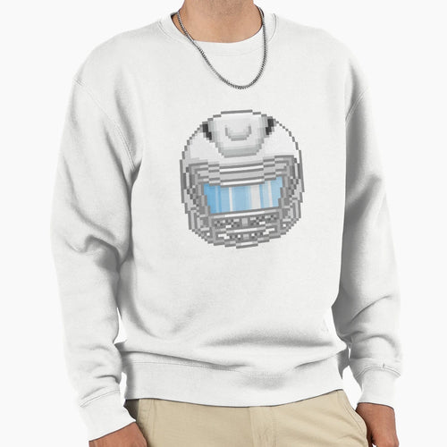 White Football Helmet 2 Sweatshirt - Novelty Apparel for Adults - T-Shirt, Sweatshirt, Hoodie