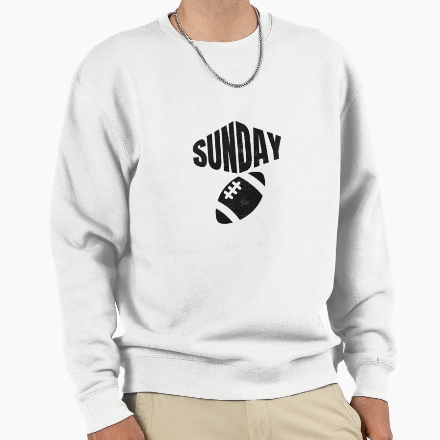 Sunday Football Fathers Day Gift Sweatshirt - Graphic Print Men Women - T-Shirt, Sweatshirt, Hoodie