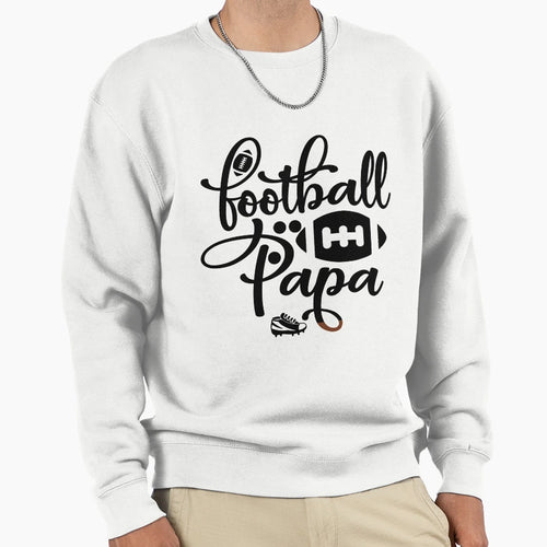 Football Papa Funny Football Lovers T-Shirt - Aesthetic Graphic Men Women - T-Shirt, Sweatshirt, Hoodie