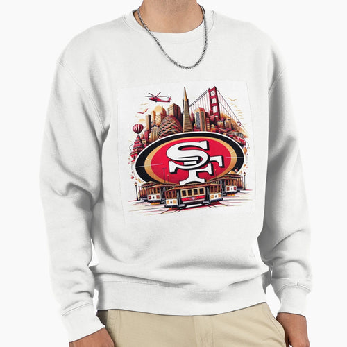 San Francisco Football Sweatshirt - Novelty Apparel Unisex - T-Shirt, Sweatshirt, Hoodie