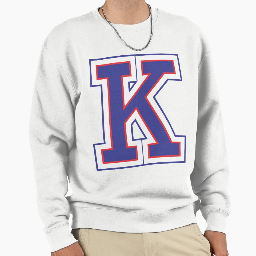 Alphabet K Sweatshirt - Minimalist Print Unisex - T-Shirt, Sweatshirt, Hoodie