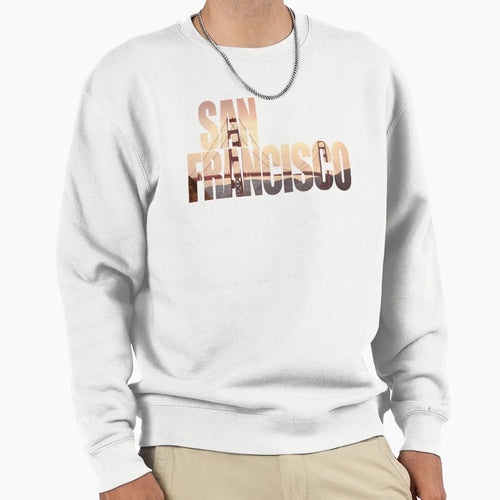 Golden Gate Bridge Pacific Ocean Sweatshirt - Graphic Print Men Women - T-Shirt, Sweatshirt, Hoodie