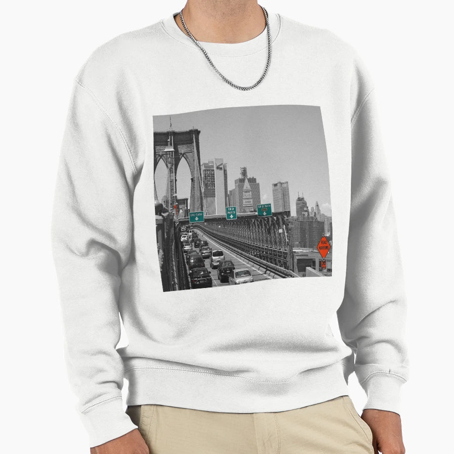 Brooklyn Bridge Sweatshirt - Aesthetic Graphic for Adults - T-Shirt, Sweatshirt, Hoodie