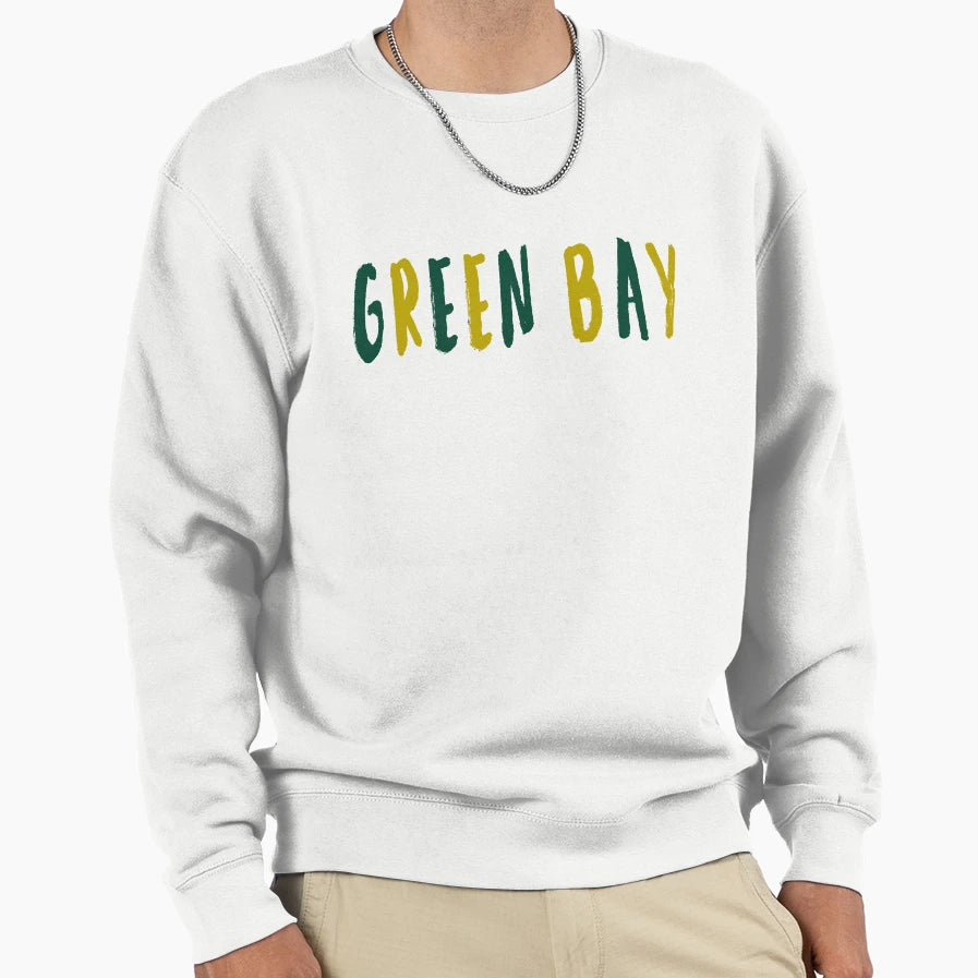 Green Bay Colors Sweatshirt - Graphic Print Men Women - T-Shirt, Sweatshirt, Hoodie