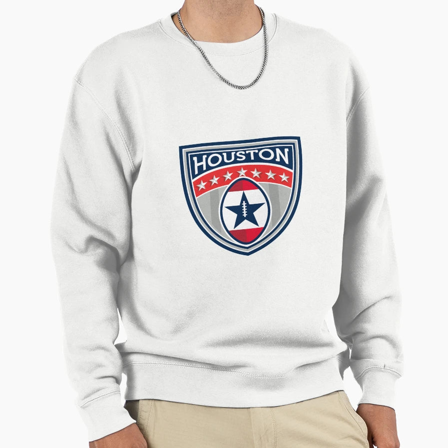 American Football Houston Stars Stripes Sweatshirt - Graphic Print Unisex - T-Shirt, Sweatshirt, Hoodie
