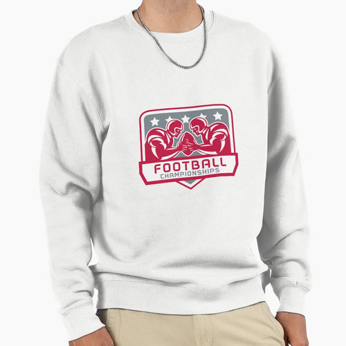 American Football Championship Crest Sweatshirt - Fun Novelty Design Unisex - T-Shirt, Sweatshirt, Hoodie