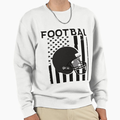 Usa Flag July 4Th Football Sweatshirt - Fun Novelty Design Men Women - T-Shirt, Sweatshirt, Hoodie