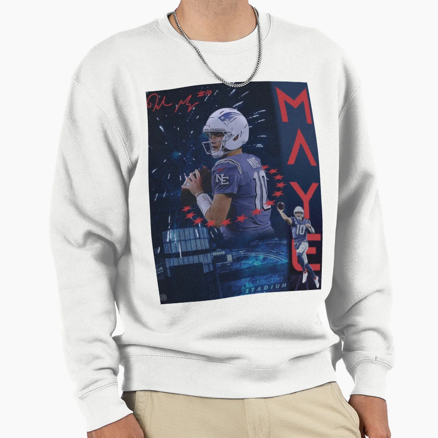 Drake Maye Sweatshirt - Aesthetic Graphic for Adults - T-Shirt, Sweatshirt, Hoodie
