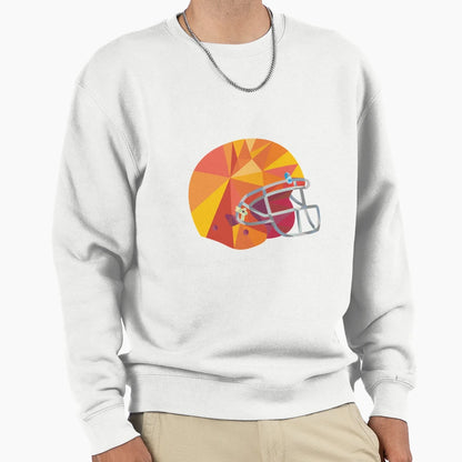 American Football Helmet Low Polygon Sweatshirt - Graphic Print Unisex - T-Shirt, Sweatshirt, Hoodie