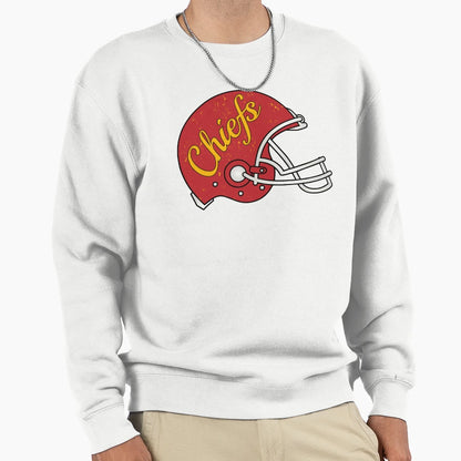 Chiefs Helmet Sweatshirt - Casual Everyday Wear Men Women - T-Shirt, Sweatshirt, Hoodie