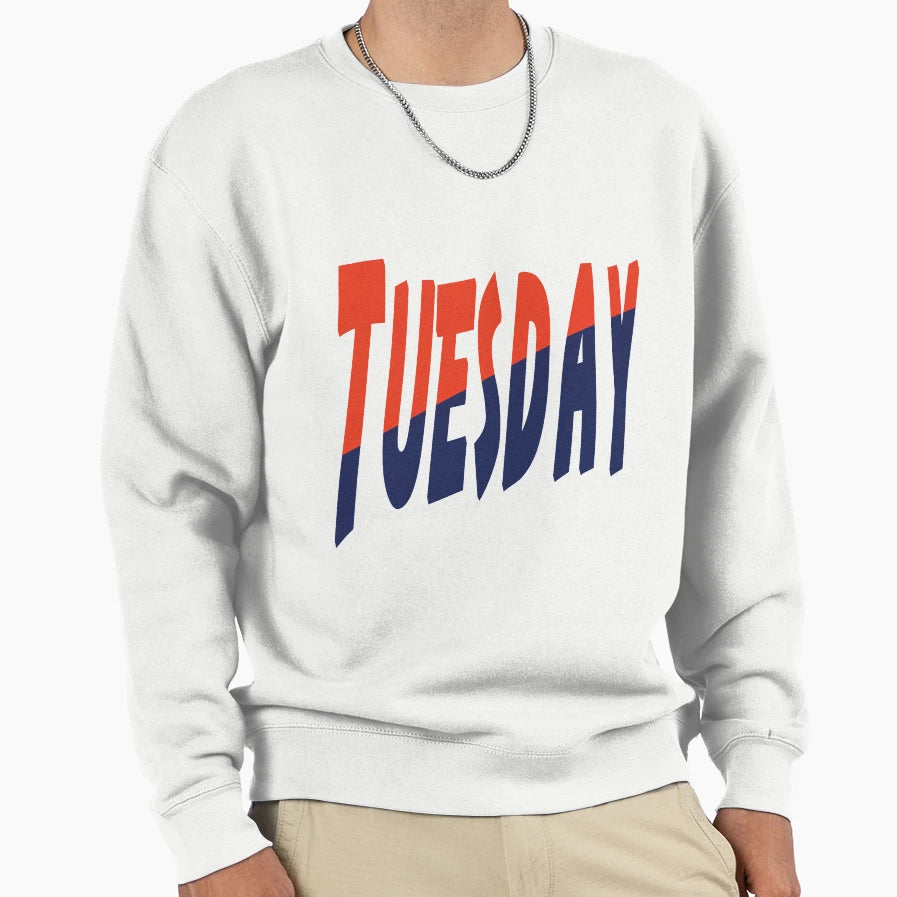 Tuesday Pop Art Sweatshirt - Minimalist Print Unisex - T-Shirt, Sweatshirt, Hoodie