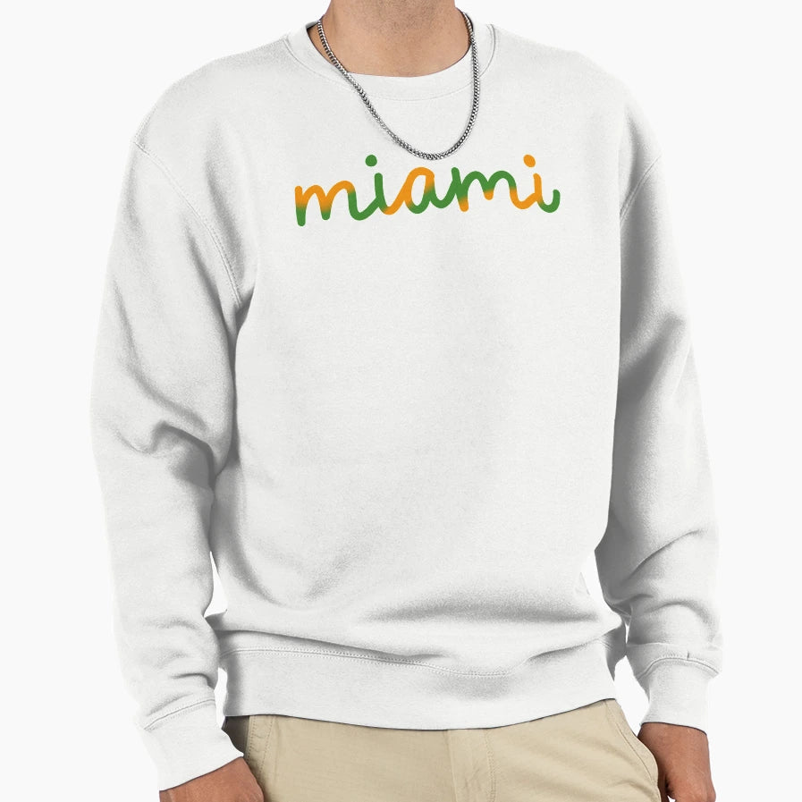 Miami Ombr Sweatshirt - Graphic Print for Adults - T-Shirt, Sweatshirt, Hoodie
