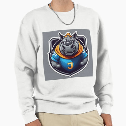 Rhino Footballer Sweatshirt - Unique Graphic Men Women - T-Shirt, Sweatshirt, Hoodie