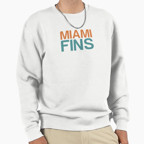 Miami Fins Sweatshirt - Fun Novelty Design for Adults - T-Shirt, Sweatshirt, Hoodie