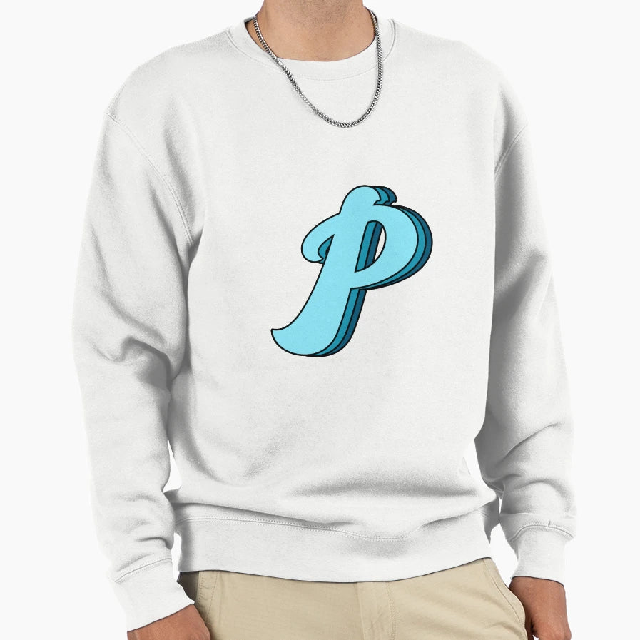 Blue P Sweatshirt - Novelty Apparel Unisex - T-Shirt, Sweatshirt, Hoodie