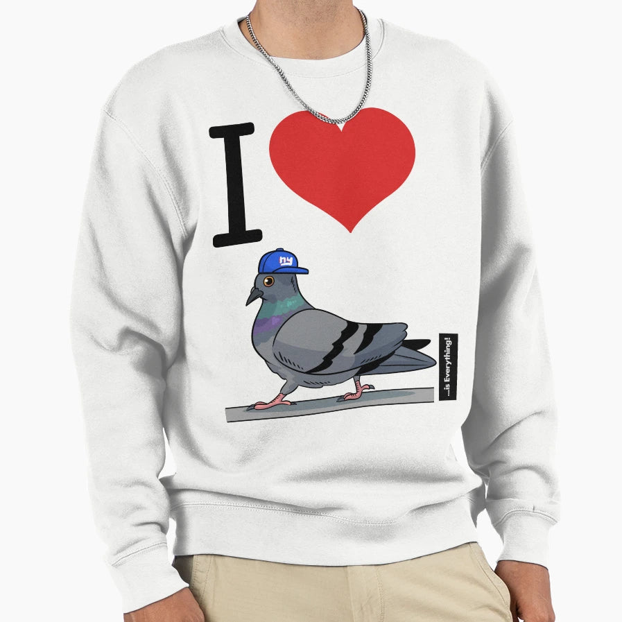 New York Giants Love Sweatshirt - Fun Novelty Design for Adults - T-Shirt, Sweatshirt, Hoodie
