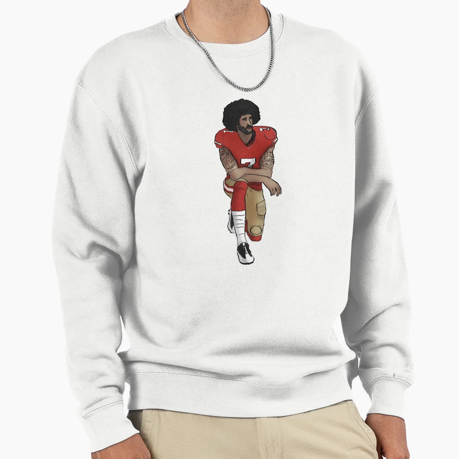 Colin Kaepernick Sweatshirt - Minimalist Print for Adults - T-Shirt, Sweatshirt, Hoodie
