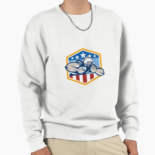 American Football Running Back Fend Sweatshirt - Unique Graphic Men Women - T-Shirt, Sweatshirt, Hoodie