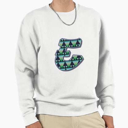 Letter E Pattern Sweatshirt - Unique Graphic Men Women - T-Shirt, Sweatshirt, Hoodie