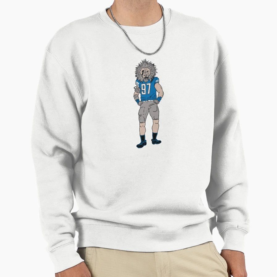 Lions Aiden Hutchinson Sweatshirt - Streetwear Style for Adults - T-Shirt, Sweatshirt, Hoodie