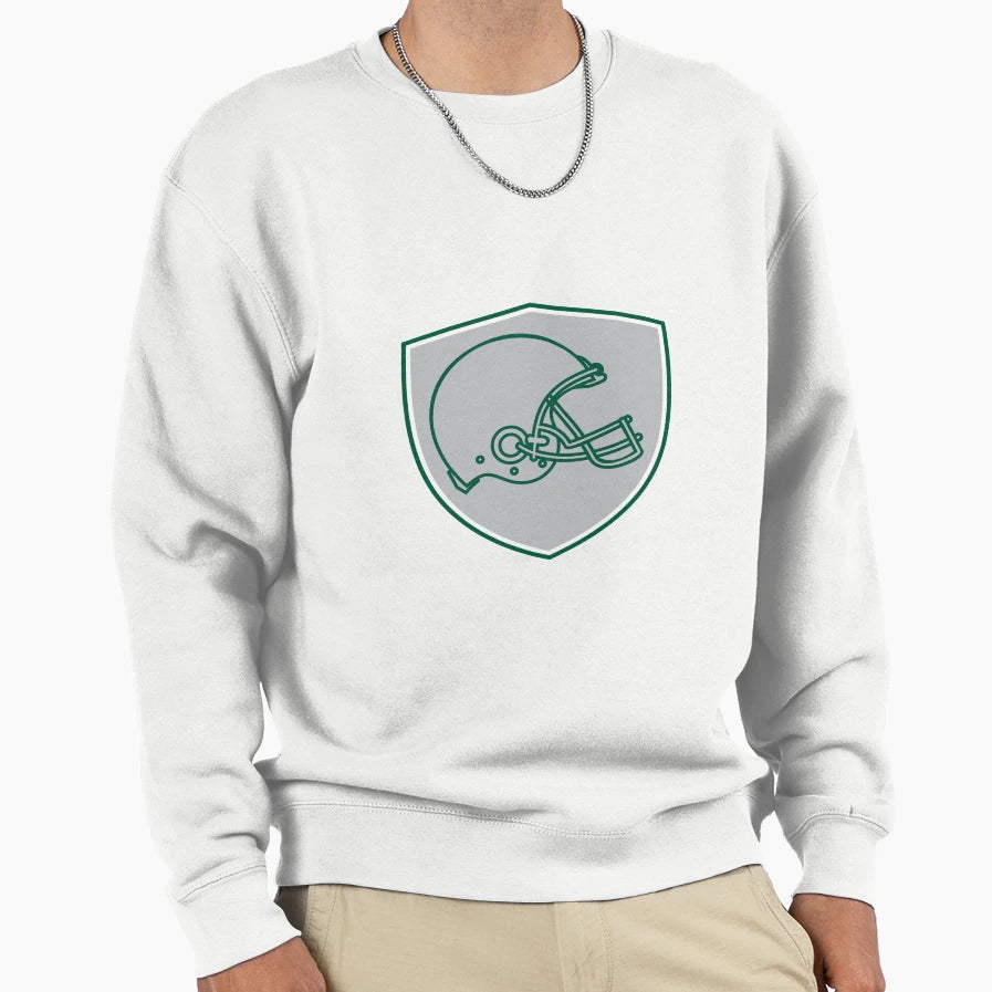 American Football Helmet Line Drawing Sweatshirt - Custom Art Print Unisex - T-Shirt, Sweatshirt, Hoodie