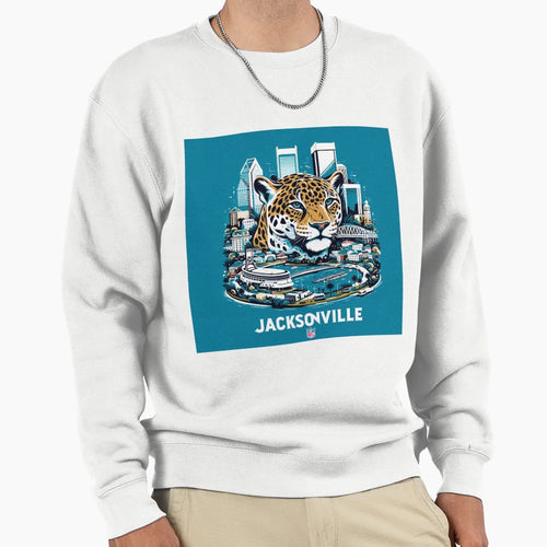 Jacksonville Jaguars Artwork Sweatshirt - Minimalist Print Unisex - T-Shirt, Sweatshirt, Hoodie