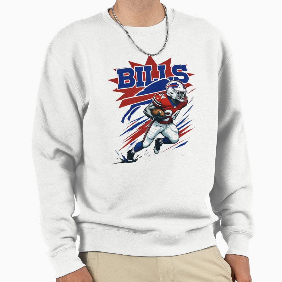 Buffalo Bills Football Power Dynamic T-Shirt - Minimalist Print Men Women - T-Shirt, Sweatshirt, Hoodie