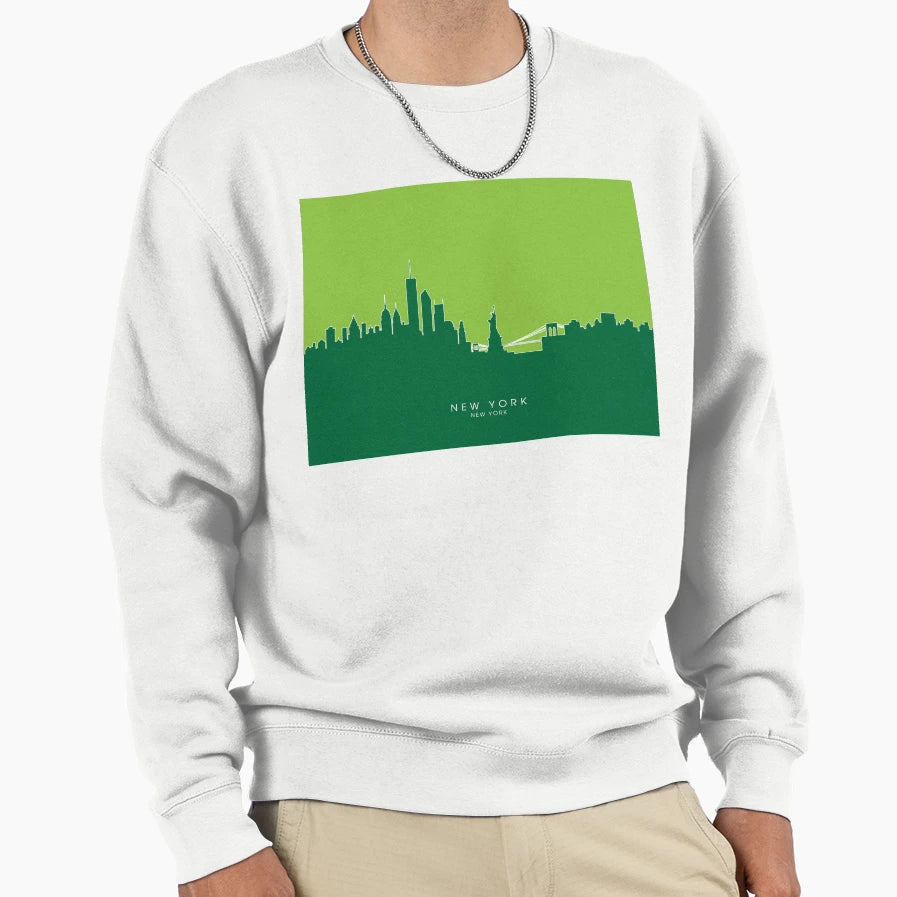 New York Skyline Sweatshirt - Minimalist Print for Adults - T-Shirt, Sweatshirt, Hoodie