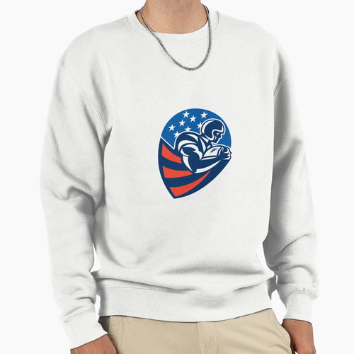 American Football Rushing Running Sweatshirt - Aesthetic Graphic Men Women - T-Shirt, Sweatshirt, Hoodie