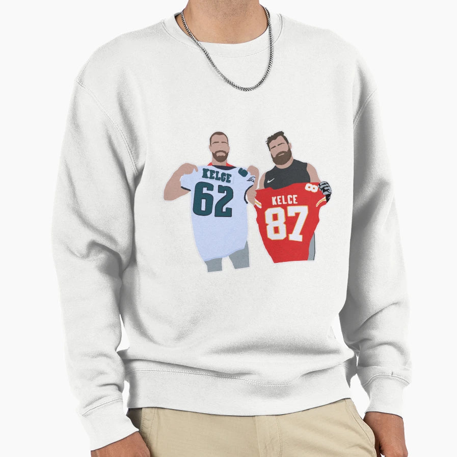 Kelce Brothers Sweatshirt - Trendy Graphic Men Women - T-Shirt, Sweatshirt, Hoodie