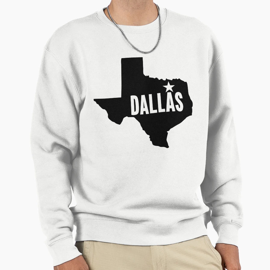 Dallas Tx Sweatshirt - Custom Art Print Unisex - T-Shirt, Sweatshirt, Hoodie